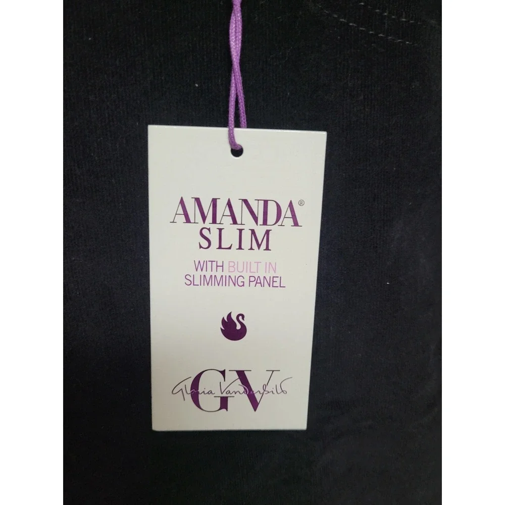 GLORIA VANDERBILT Women's Amanda‎ Stretch Slimming Jeans, Black, Size 12